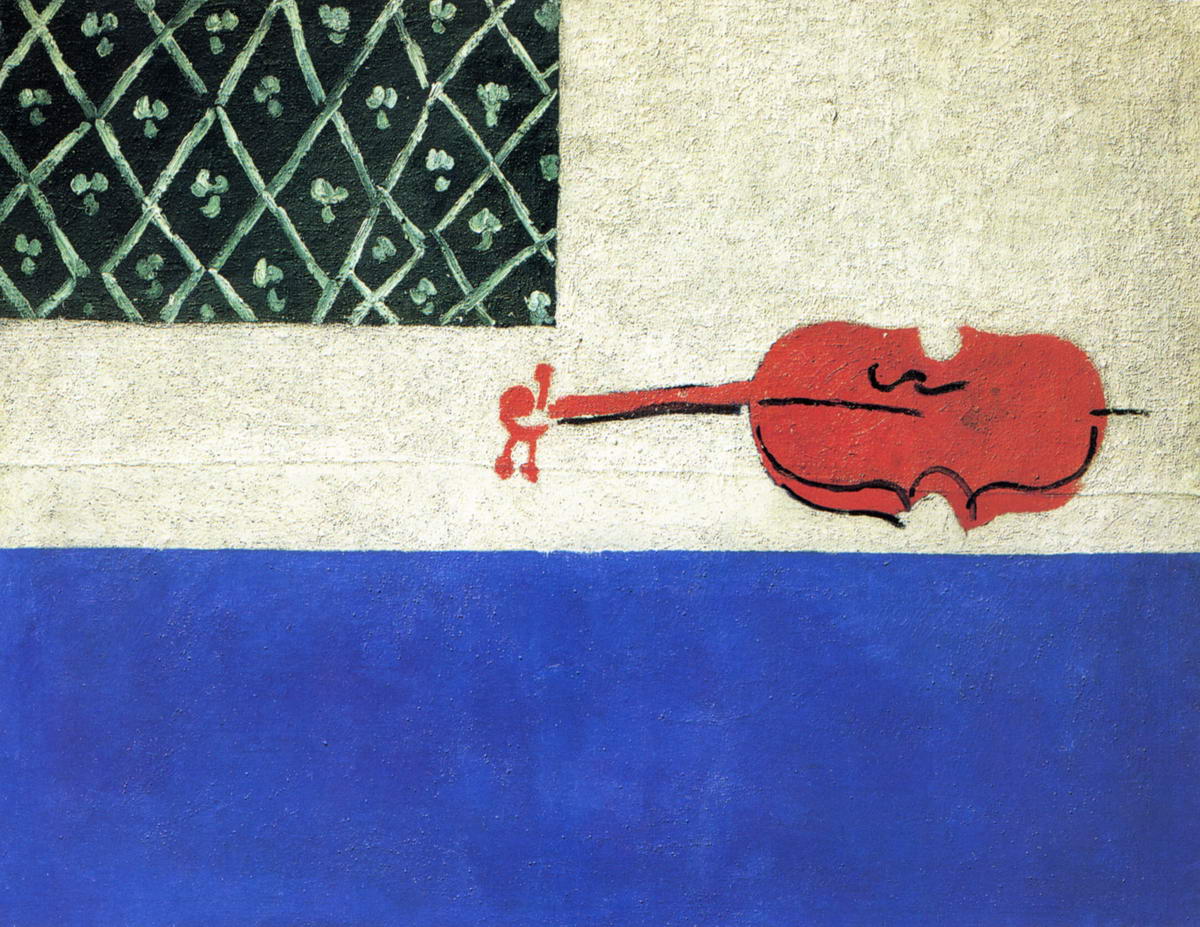 Violin (The Red Violin) by Ivan Puni (Jean Pougny)