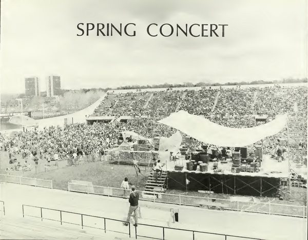 Spring Concert: stage & crowd by UMass Amherst Index Yearbook